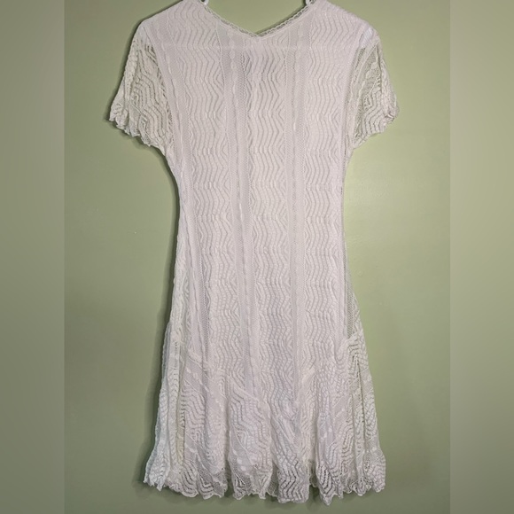 Rabbit Rabbit Rabbit White Lace Midi Dress - Picture 3 of 4